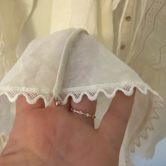 KEEPSAKE the Label Cream Eyelet Lace Long Sleeve Dress - Picture 6 of 10